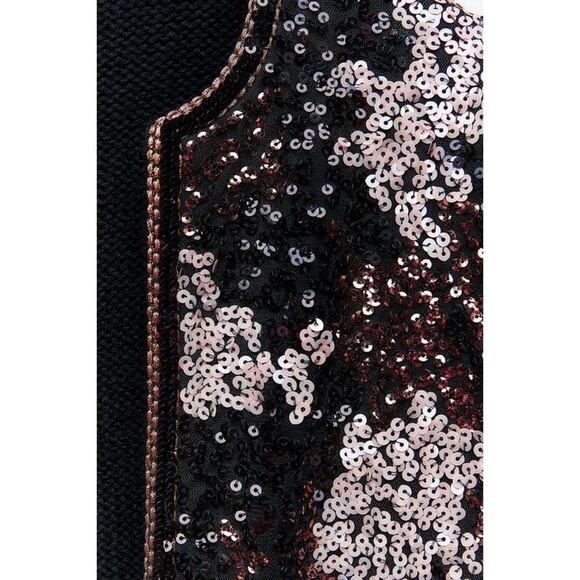 🤍 OPEN FRONT SEQUIN JACKET - Picture 8 of 11